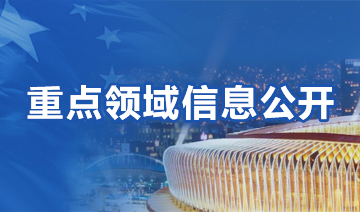 重点领域信息公开