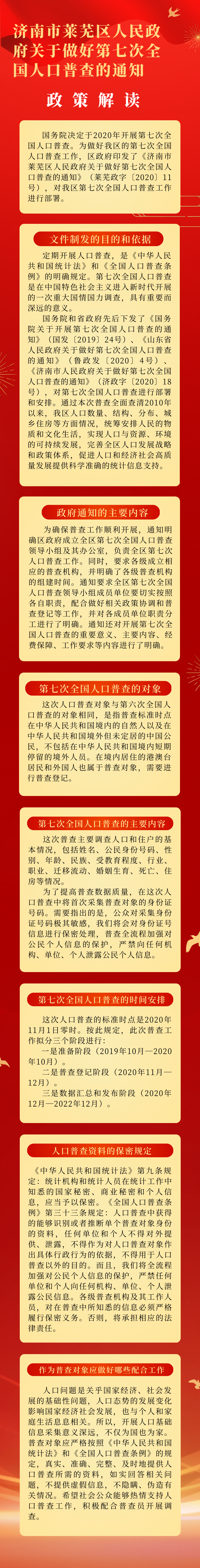 《济南市莱芜区人民政府关于做好第七次全国人口普查的通知》图片解读.png 《济南市莱芜区人民政府关于做好第七次全国人口普查的通知》图片解读.png